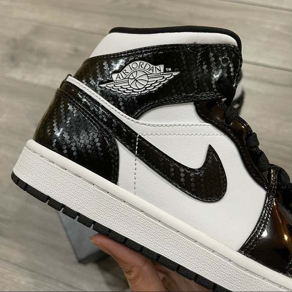 Air Jordan 1 Mid Black/White - Picture 3 of 7